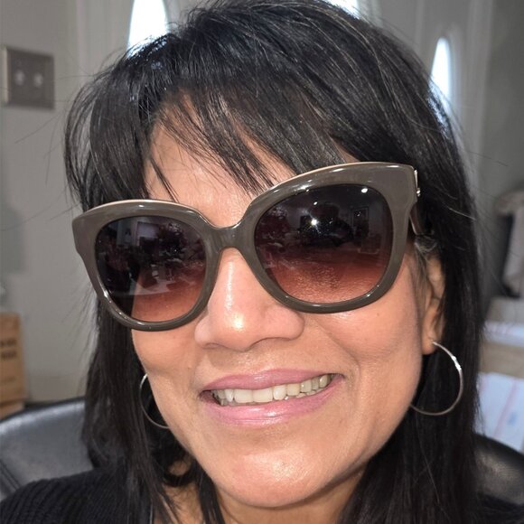 Kate Spade Amberly Hello Sunshine Cat Eye Sunglasses Brown w/Brown Gradient Lens main image 4